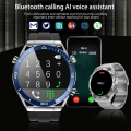 Miniatyrbild 4 av 6: Ny NFC Smart Watch Herr Smart Bluetooth Call Sport GPS Track Smartwatch Dam Hjärtfrekvens EKG PPG Smartwatch För Android ios Silver Leather Original box