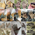 Miniatyrbild 3 av 6: Taktisk handske Militär Armé Helfingerhandskar Herr Airsoft Cykling Sport Camping Träning Cykling Paintball Lättvikts Camo A9 Multicam M