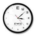 Miniatyrbild 6 av 6: Ögontavla Modern Design Väggklocka Oftalmologi Dekor Optometri Synundersökning Konstverk Tyst Kvarts Klocka Väggur Ögonläkare Gåva Without Frame(.102)