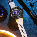 Miniatyrbild 4 av 6: 2023 Herrklockor Lyx Man Watch SMAEL 8050 Vattentät Big Dial Mode LED-bakgrundsbelysning Sport Digital watch för män Orange