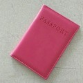 Miniatyrbild 6 av 6: PU Läder Kvinnor Cover Pink World Universal Resepass Biljetthållare Cover på case Passpåse Rose red