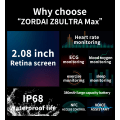 Miniatyrbild 5 av 6: Z8 Ultra MAX Smart Watch Series 8 Titanium Alloy 1:1 49mm case Bluetooth Call NFC ECG IP68 Vattentät Smartwatch Herr Gold