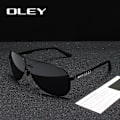 Miniatyrbild 3 av 6: OLEY Brand Polarized Solglasögon Herr Klassiska pilotsolglasögon Driving antireflex UV400-glasögon För Herr kvinnor YA541 YA541 C1BOX