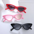 Miniatyrbild 3 av 6: Sommarpojke Flicka Triangel Cat Eye Solglasögon UV400 Skydd Barn Ultraviolettsäkra Baby Personlighet Trendigt 3-9 år pink-(for Children)