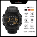 Miniatyrbild 3 av 6: NORTH EDGE Herr Smart Watch Dam Sportklocka Dual Time Running Stegräknare Nedräkning Vattentät 50m Digital Väckarklocka Militärklocka Yellow