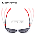 Miniatyrbild 5 av 6: MERRYS DESIGN Klassiska pilotsolglasögon för män HD Polariserade solglasögon för körning Luftfart Legering Ram Fjäderben UV400 S8404 C03 Black G15