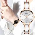 Miniatyrbild 6 av 6: NIBOSI relógio feminino Nytt modemärke Watch Lyx Quartz Dam keramisk watch Klockor Vattentäta klockor för kvinnor white