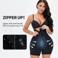 Miniatyrbild 4 av 6: Butt Lifter Shapewear Helkroppsformare Underkläder Falska skinkor Underkläder Höftkuddar Enhancer Shapwear Korta remmar Smalare midja Black XL