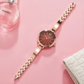 Miniatyrbild 4 av 6: CURREN Mode Guld Damklockor Rostfritt stål Ultratunn watch Kvinna Romantisk klocka Damklockor Montre Femme rose box