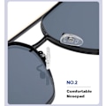 Miniatyrbild 5 av 6: 2022 Ny design med dubbla strålar Mode Metall Kvinna Solglasögon Box Personlighet Trimning Herr Pilot Driving Trend 2A570 Glasögon pv04 c5 OTHER