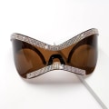 Miniatyrbild 1 av 6: Oversized Punk Y2K Solglasögon Goggle Nya Kvinnor Män Sport Silver Futuristiska Solglasögon Kvinnliga Båglösa glasögon De Sol Oculos Style B3 As Shown