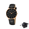 Miniatyrbild 1 av 6: Watch 2022 Lyxmode Enkel Armbandsur Läder Guld Urtavla Casual Man Brecalet Quartz Clock Vip-länk för droppe 567 Black rose gold