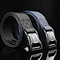 Miniatyrbild 2 av 6: Herrbälte Army Style Stridsbälten Quick Release Militär Utomhusträning Jakt Vandring Casual Midjeband Nylon Taktiskt bälte ka qi se 115CM