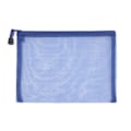 Miniatyrbild 1 av 6: Enkel genomskinlig mesh kosmetisk förvaringsväska genomskinlig dragkedja brevpappersväska Nylon sminkpåse Bärbar resetoalettartiklar Handväska Large - blue