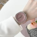 Miniatyrbild 4 av 6: Premium Square Watch Dam Enkel Design Mode All-match Watch Damklockor för kvinnor Quartz Damklockor Femme Luxury coffee 2