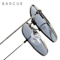Miniatyrbild 5 av 6: BARCUR Klassiska Retro Reflex Solglasögon Man Hexagon Solglasögon Metallram Glasögon Solglasögon Med Box Oculos De Sol gafas Gun Gray BARCUR