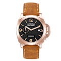 Miniatyrbild 1 av 6: Lyx Toppmärke Watch Herr Vattentät Kvartsbrunt Läder Militär Armbandsur Herr Arméklocka Man watch hombre hodinky Style A- 5