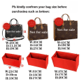 Miniatyrbild 3 av 6: Passar ONTHEGO Tote 3MM Premium Filt Insert Väska Organizer Kosmetikväska Handväska shaper Organizer Resor Innerväska Style 1 Khaki 21X13X10cm