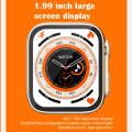 Miniatyrbild 5 av 6: CX8 Ultra Smartwatch 8 Herrar LS8 Ultra Dam Blue Tooth Call Smart Watch IP67 Vattentät Series8 Trådlös laddning PK HW8 Ultra8 white Magnetic Charging