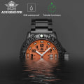 Miniatyrbild 5 av 6: ADDIES Ny Orange Watch Sports Luminous Herrklocka Toppmärke Lyx Helt stål Quartz Klocka Vattentät Date Watch Herr 050-talet Green nylon B box