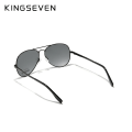 Miniatyrbild 6 av 6: KINGSEVEN Brand Herr Solglasögon i aluminium 2022 Nya Polariserad UV400 Spegel Solglasögon för män Kvinnor För Herr Oculos de sol 7735 Black Gray