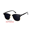 Miniatyrbild 1 av 6: LeonLion Polarized Semi-Rinless Solglasögon Dam/Her Polarized UV400 Classic Brand Designer Retro Oculos De Sol Gafas C12 Black Gold