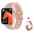 Miniatyrbild 1 av 6: Ny Smart Watch 9 Herr Kvinnor Kroppstemperatur Bluetooth Call Vattentät Blodsyre Trådlös Laddning Dam iw9 Watch För Apple rose gold steel