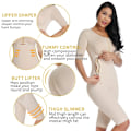 Miniatyrbild 4 av 6: Body Shapewear för kvinnor efter operation Kompressionsplagg Fast kontroll Kroppsformare Waist trainer Slimmande underkläder Black M