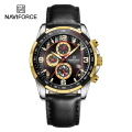 Miniatyrbild 1 av 6: 2022 Toppmärke Lyx NAVIFORCE 100% Original Watch För Herr Multifunktion Sport Vattentät Man Quartz Armbandsur Klocka GBB