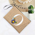 Miniatyrbild 1 av 6: Inledande brev Blomma Linne Dragkedja Kvinnor Kosmetikväskor Mujer Bolsa Sommar Beach Organizer Case Neceser Sminkväska Q06628-A012BR-S