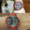 Miniatyrbild 6 av 6: Watch Herr Lyxmärke Kända Dual Time Military Relogio Masculino 57mm 3D Stort case Quartz Herrklockor Röd Manklocka with box