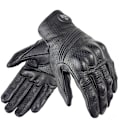 Miniatyrbild 1 av 6: Sommar Andningsbara Äkta Läder Motorcykelhandskar Touch-funktion Guantes Moto Knogskydd Handflata Skydd Män Racing Motocrosshandskar Black-Hole-MJMOTO L
