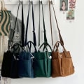 Miniatyrbild 5 av 6: Hylhexyr Enfärgad manchester axelväska för kvinnor Modeväska Messenger Bags Casual väska med fickor Green