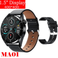 Miniatyrbild 1 av 6: Ny Smart Watch Herr Android GT3 IP68 Vattentät NFC Smartwatch Trådlös Laddning Bluetooth Ring Herr Watch för Bl Le-Bl Si smart watch