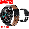 Miniatyrbild 1 av 6: Ny Smart Watch Herr Android GT3 IP68 Vattentät NFC Smartwatch Trådlös Laddning Bluetooth Ring Herr Watch för Bl Le-Bl Si smartwatch