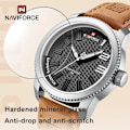 Miniatyrbild 6 av 6: 100% Original NAVIFORCE watch för män 2022 Ny Quartz Sport Vattentät klocka Mode Lyx högkvalitativt manligt watch BYBN-BOX