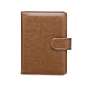 Miniatyrbild 1 av 6: Mode Kvinnor Män Case Multifunktions PU-läder Haspplånböcker Affärsresor Cover Kontantmyntplånböcker Brown