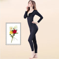 Miniatyrbild 6 av 6: Body Shapewear Dam Spandex Långärmad Dampärmar och Shapers Underbyst Shapers Plus Size Slimming Underkläder Beige XL