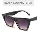 Miniatyrbild 1 av 6: HKNA Mode Cat Eye Solglasögon Dam Gradient Vintage Glasögon Dam/Män Retro Cat Eye Solglasögon Gafas De Sol Mujer UV400 BlackLeopardGray Free Cloth