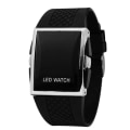 Miniatyrbild 3 av 6: Watch 2021 Mode Digital Armbandsur Sportklockor För Herr Elektronisk klocka Led watch Väckarklocka Zegarek Lover Klockor Black White