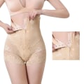Miniatyrbild 3 av 6: Mode Kvinnor High Waist Trainer Body Zip Shaper Trosor Mage Magkontroll Bantning Shapewear Gördel Underkläder 1 skin 1 black L (48-55KG)