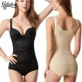 Miniatyrbild 4 av 6: Body Shapewear Kvinnor Bantning efter förlossning Underkläder Helkroppsformare Bantning Skida Butt Lifter Midjekorsett Plus Size skin S