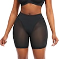 Miniatyrbild 3 av 6: Seamless Pro Shapewear Shorts Höft Butt Lifter Body Shaper Bantning Shapewear Trosor Kvinna Andas Modellering Strap Trosor Byxa Black 4XL