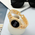 Miniatyrbild 5 av 6: Trendiga produkter 2021 Nytt mode band i rostfritt stål Kvinnor Led Digitala klockor Rhinestone Watch för kvinnor Relogio Clock Gold