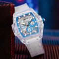 Miniatyrbild 3 av 6: Faion Watch Herr och Dam Märke ONOLA Lyx Transparent Plast Vattentät Kvarts Silikon Herr Klockor relojes para hombre ON6811 White