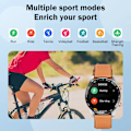 Miniatyrbild 6 av 6: Smart Watch Bluetooth Call Ecg Ppg Full Touch Screen Väder Samtalsinformation Påminnelse Multi Voice Sports Mode Smart Armband tape black