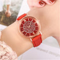 Miniatyrbild 5 av 6: 2022 Elegant Kvinnor Tunt Läderrem Rektangulära Klockor Mode Dam Quartz Armbandsklockor Kvinnor Klocka Reloj Mujer J