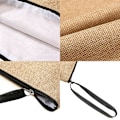 Miniatyrbild 6 av 6: Tjejsminkväska print Klassisk organizer Festtoalettsaker Linne Dragkedja Organizer Tote Förvaringspåse Present C 003 (Linen)