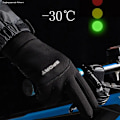 Miniatyrbild 5 av 6: Vinterhandskar Vattentät thermal pekskärm Thermal vindtät varma handskar kallt väder Löpning Sport Fotvandring Skidhandskar XL-C