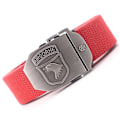 Miniatyrbild 1 av 6: Canvas militärt taktiskt bälte män Hög kvalitet brett metall slät spänne bälte Byxor Tillbehör Ny unisex utomhusträningsbälte Red belt 110cm